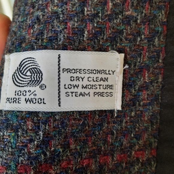 Vintage 80's Ivy Koral Tweed Oversized Wool Blazer Size Small Women's - Picture 5 of 7